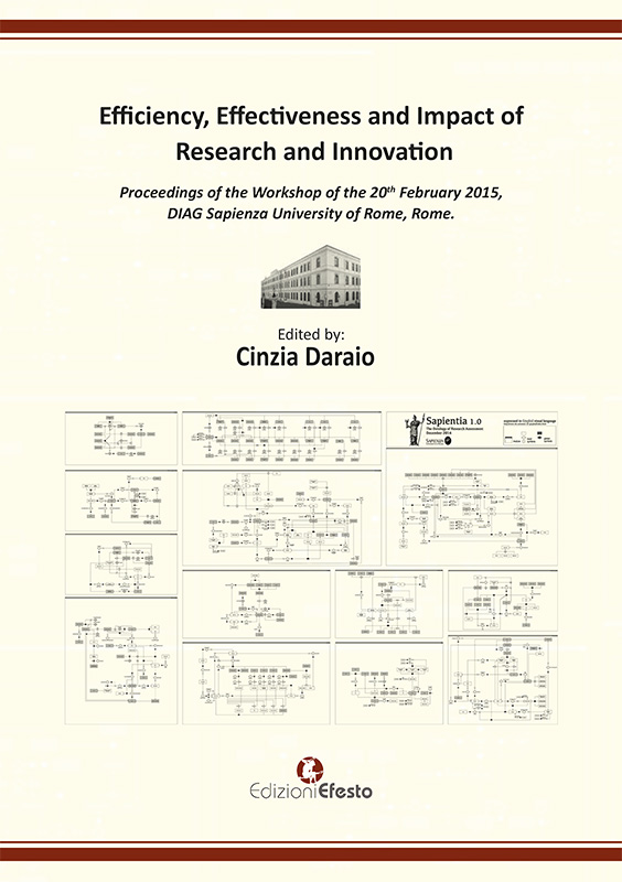 Copertina del libro: Efficiency, effectiveness and impact of research and innovation