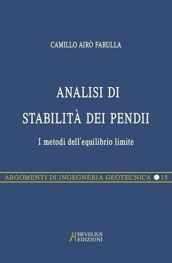 Copertina del libro: ANALISI DI STABILITA' DEI PENDII