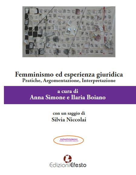 Copertina del libro: Femminismo ed esperienza giuridica. Pratiche, argomentazione, interpretazione